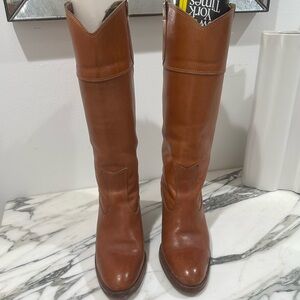 Brown Leather Vintage Cowboy Boots